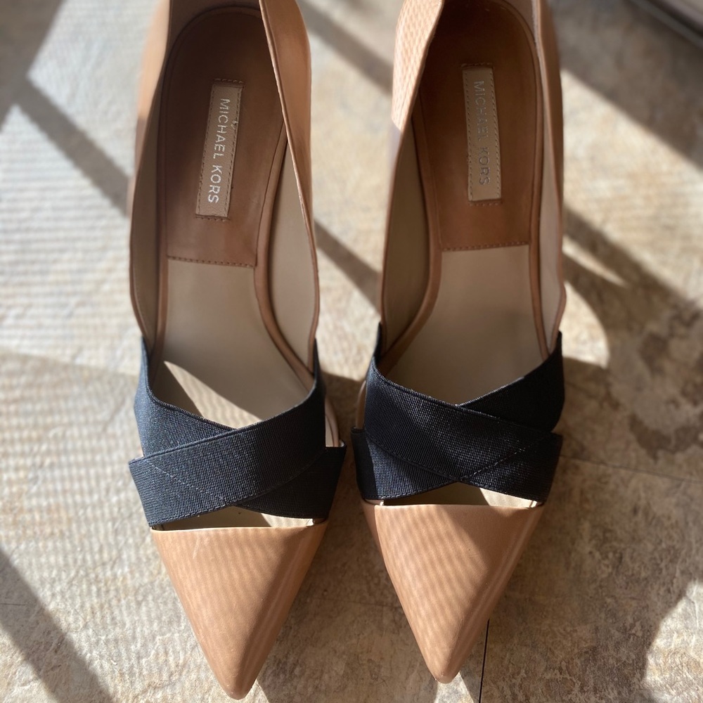 Michael Kors tan heels